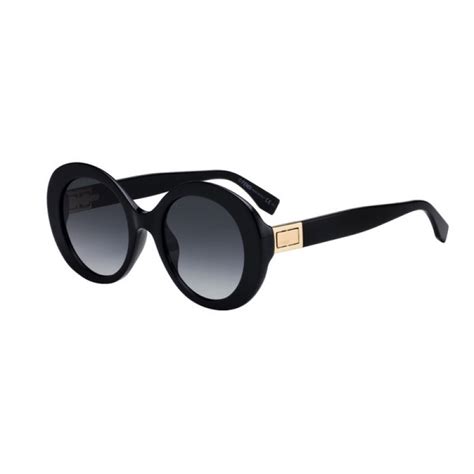 fendi ff 0293 s 807 52 9o black|Fendi FF 0293/s 807 9o Sunglasses Black Gold Frame Grey .